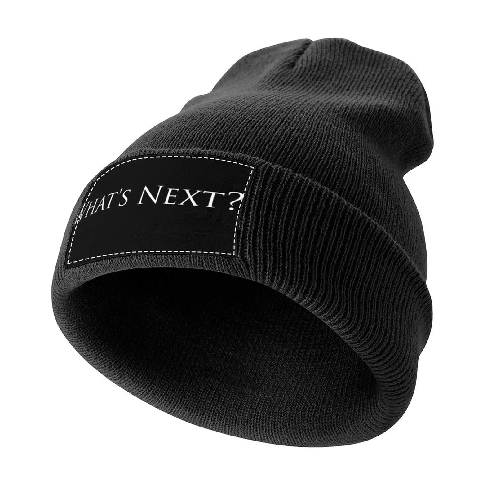 

West Wing What's Next in Black Knitted Hat Luxury Cap Kids Hat Golf Hat Man Hat For Women Men's