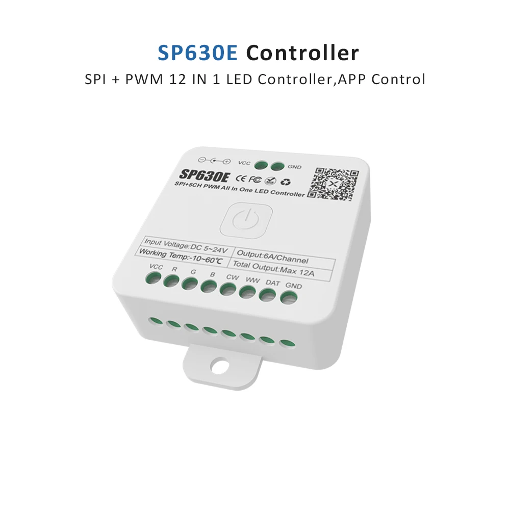 SP630E 12V 24V 5V 12 IN 1 LED Controller Bluetooth for