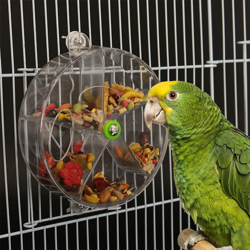 Foraging bird toy acrylic bird feeder feeder plastic parrot toy