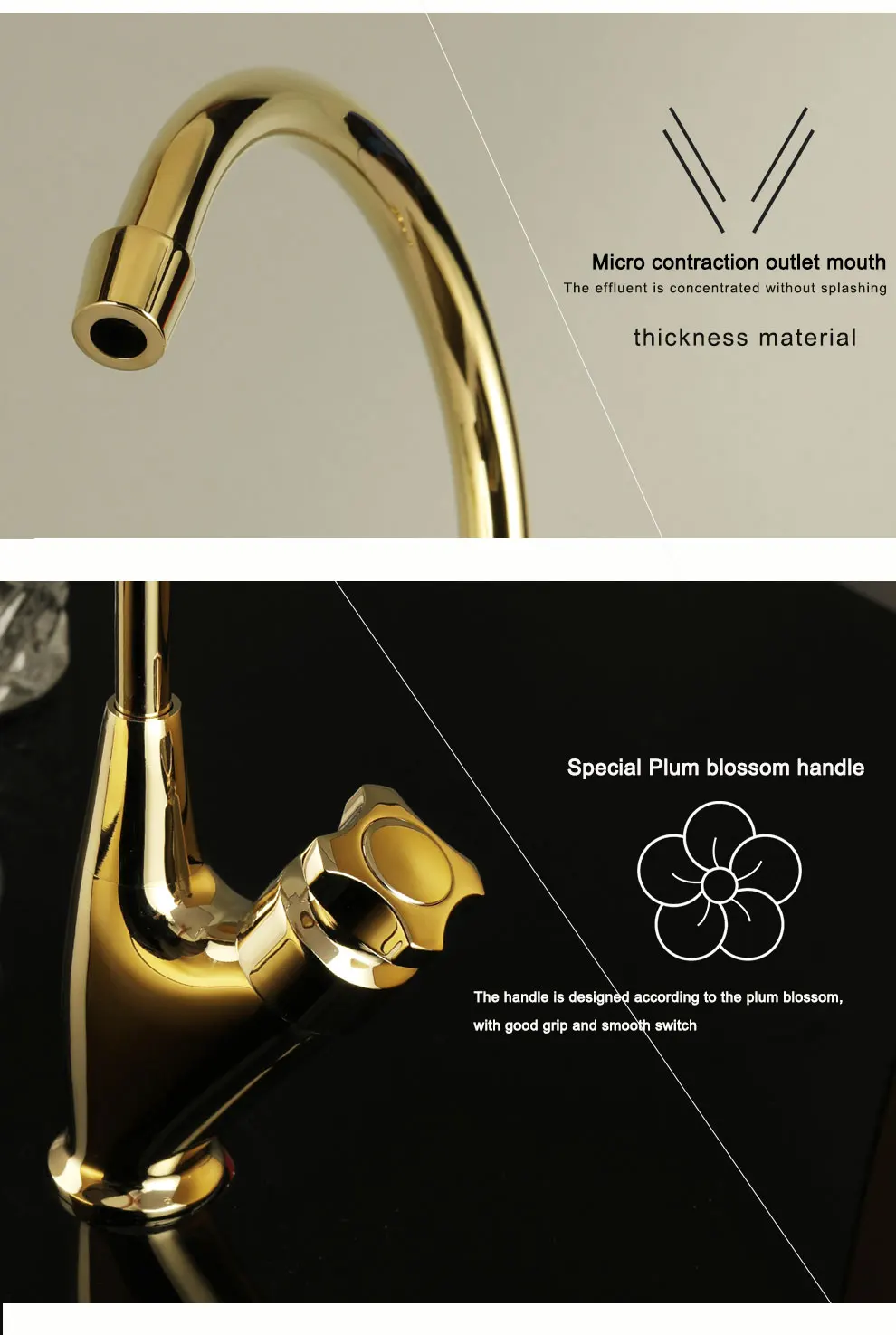 filtro de ouro beber torneira bronze material