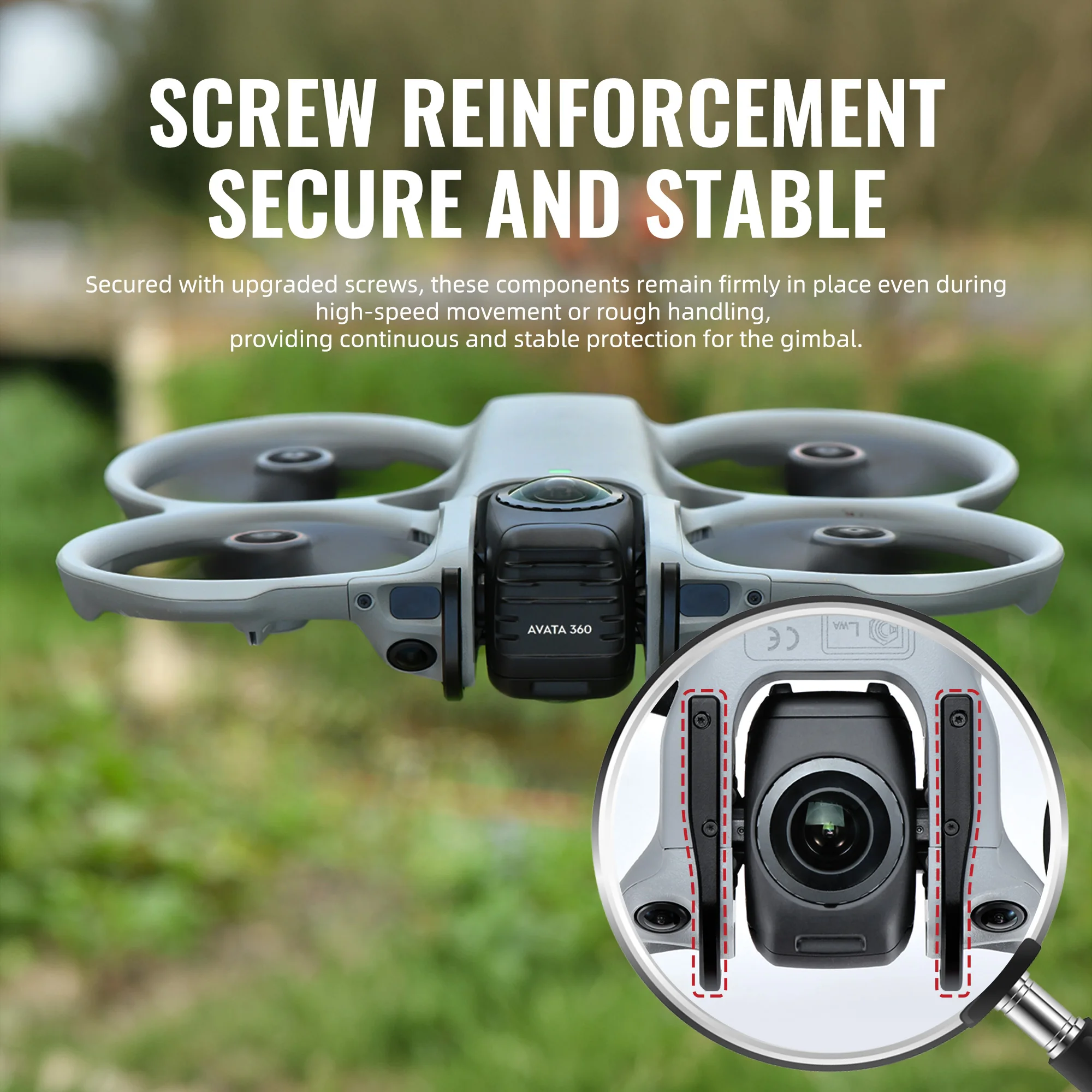STARTRC Pare-chocs Métal pour DJI Avata 360 - Protection Objectif Drone