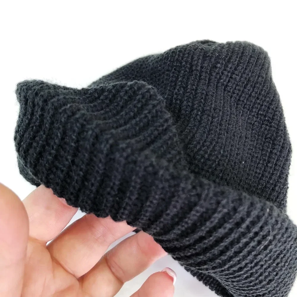Heißer Verkauf Beanie Hut Unisex Sailor Stil Herbst Beanie Rippen Gestrickte Hüte Für Männer Frauen Kurze Melone Winter Hut – Detail 21