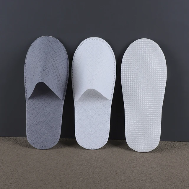 10 Pairs Lot Hotel Slippers Men Womens Top Quality Velvet Travel Disposable Cotton Home Hospitality Shoes Cheap SPA Guest Slides 1