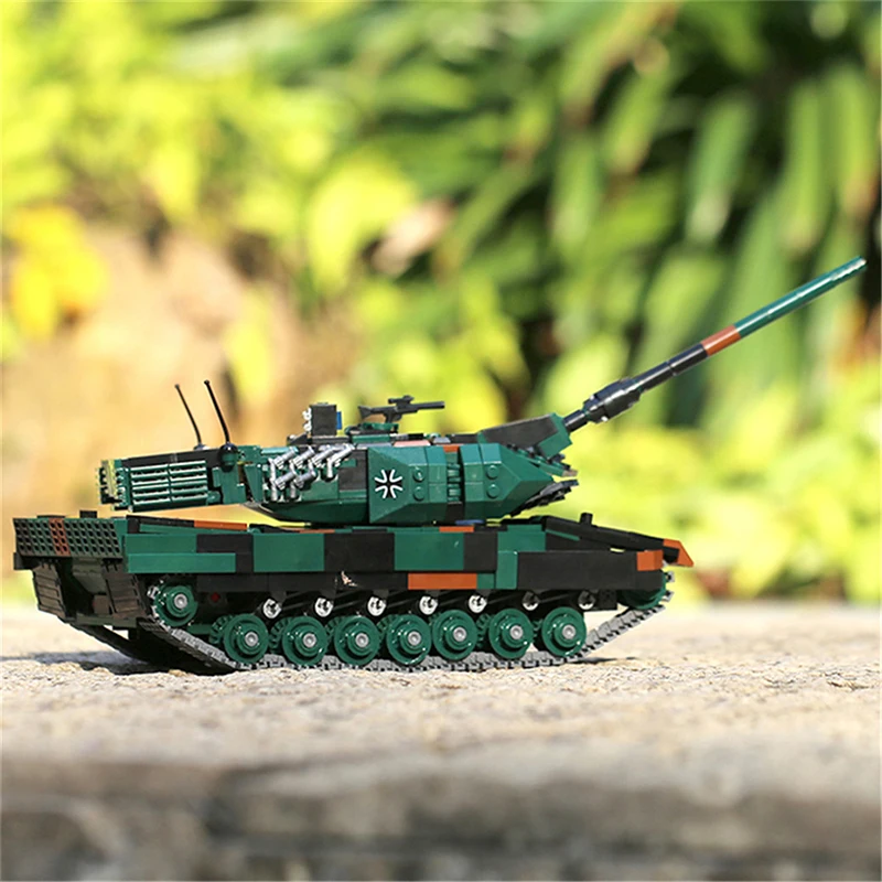 Building Block Toys Military ww2 Cannon Assault Armored Vehicle Battle Tank Car Truck Army Weapon Building Blocks Sets Model Boys Toys for Kids Gift