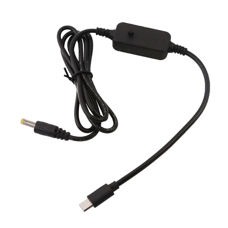 Adjustable Voltage USB-C to 5.5x2.5mm Power Cable with LED Display
