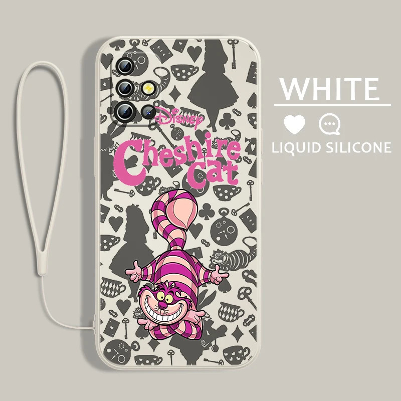 Disney Cat Miraculous Cat Per Samsung A54 A34 A04 S A71 A51 A42 A41 A30 A32 A21S A12 A11 A01 A02 4G 5G Liquid Rope Phone Case