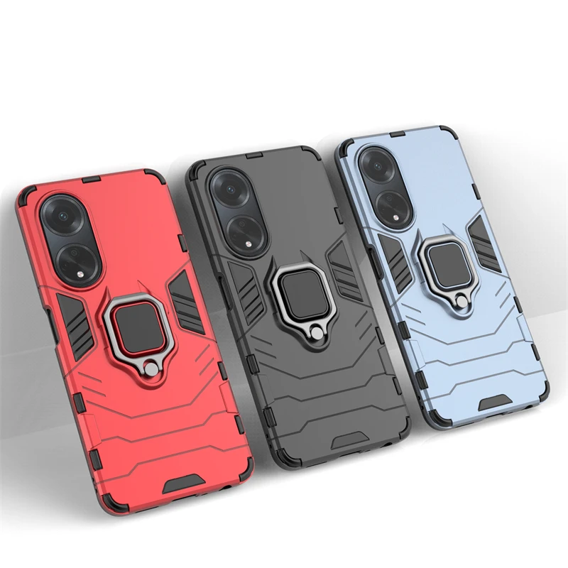 Per Cover Oppo A98 5G Case Oppo A98 5G Capas New Armor Antiurto Telefono Posteriore Anello Paraurti Supporto Magnetico Fundas Oppo A 98 A98 5G