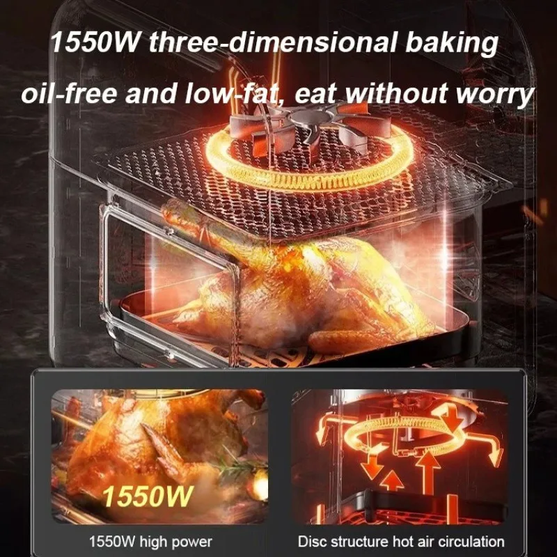 6L air fryer large capacity multifunctional fully automatic all-in-one machine square oil-free Quick Bake Fryer