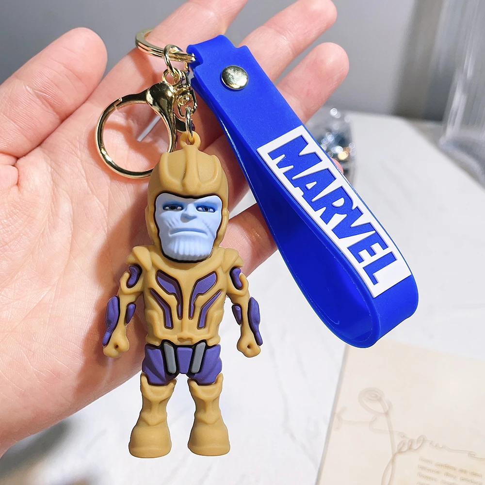 Disney Marvel Keychains for Car Iron Man Spider Man Hulk Thor Captain  America Toy Llaveros Bag Car Key Accessories - AliExpress