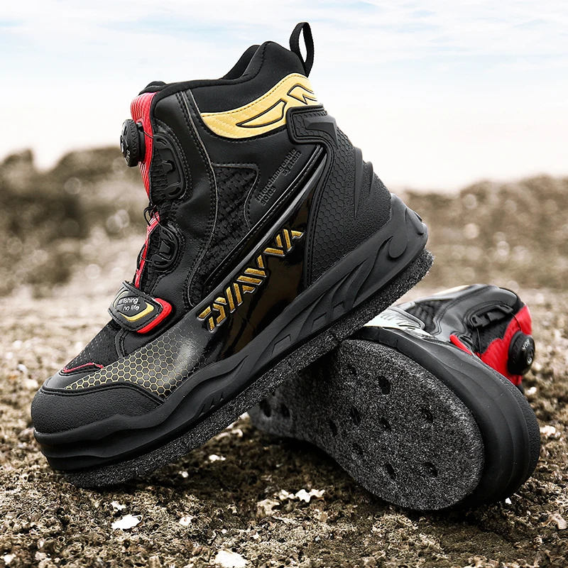 Men's Rock fishing shoes Fishing Wading Boot Fishing waterproof boots Anti-slip Wading Waders Boots sand-fishing shoes