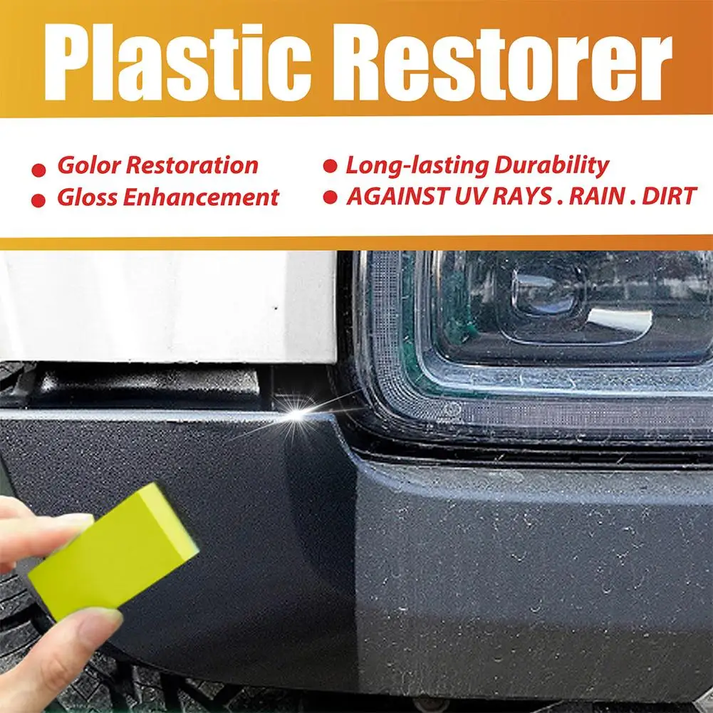 

Car Plastic Restorer Back To Black Gloss Car Cleaning Coating Auto Plastic Leather Repair And Products Renovator Polish Res A4J3