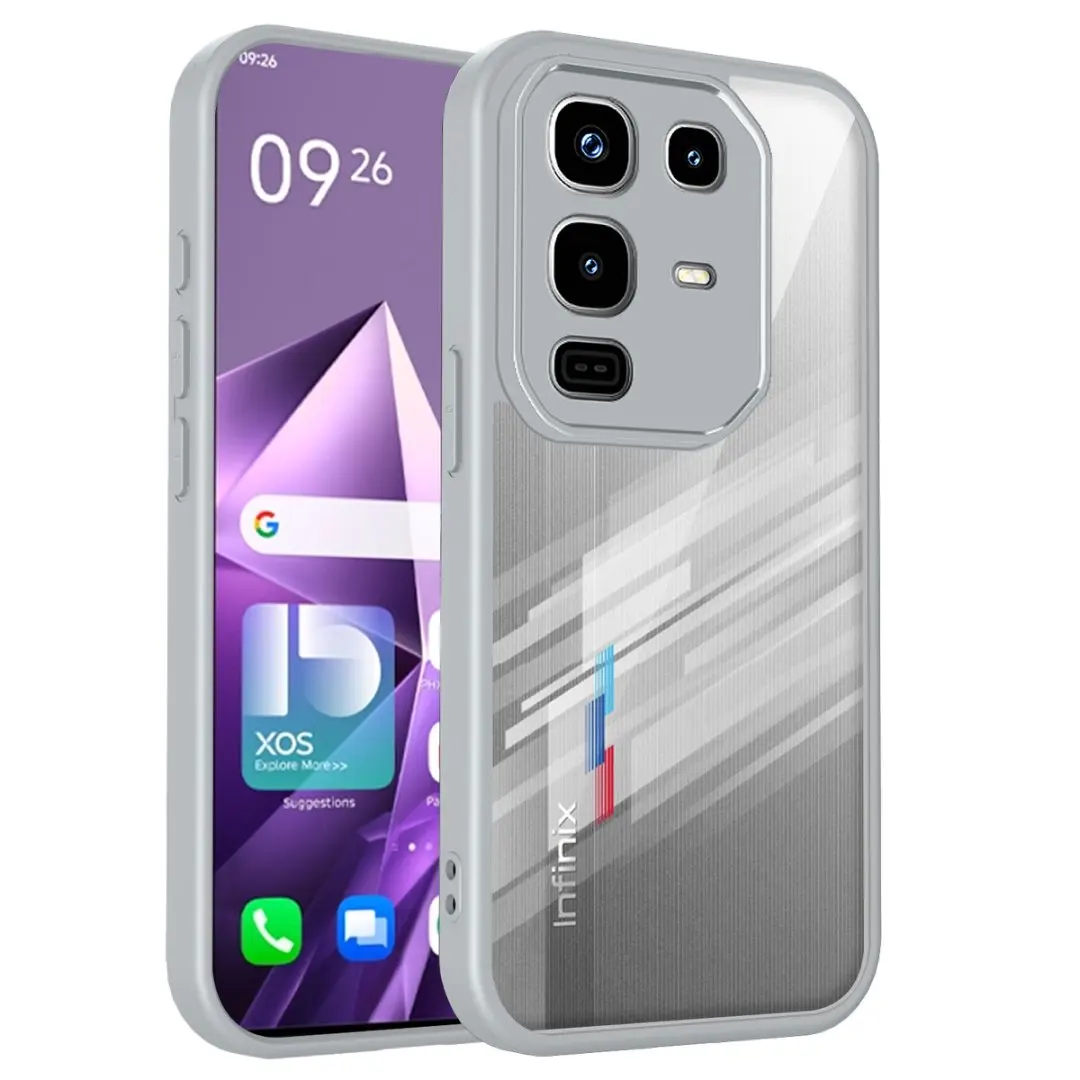 Clear Soft Frame Acrylic Phone Case Cover