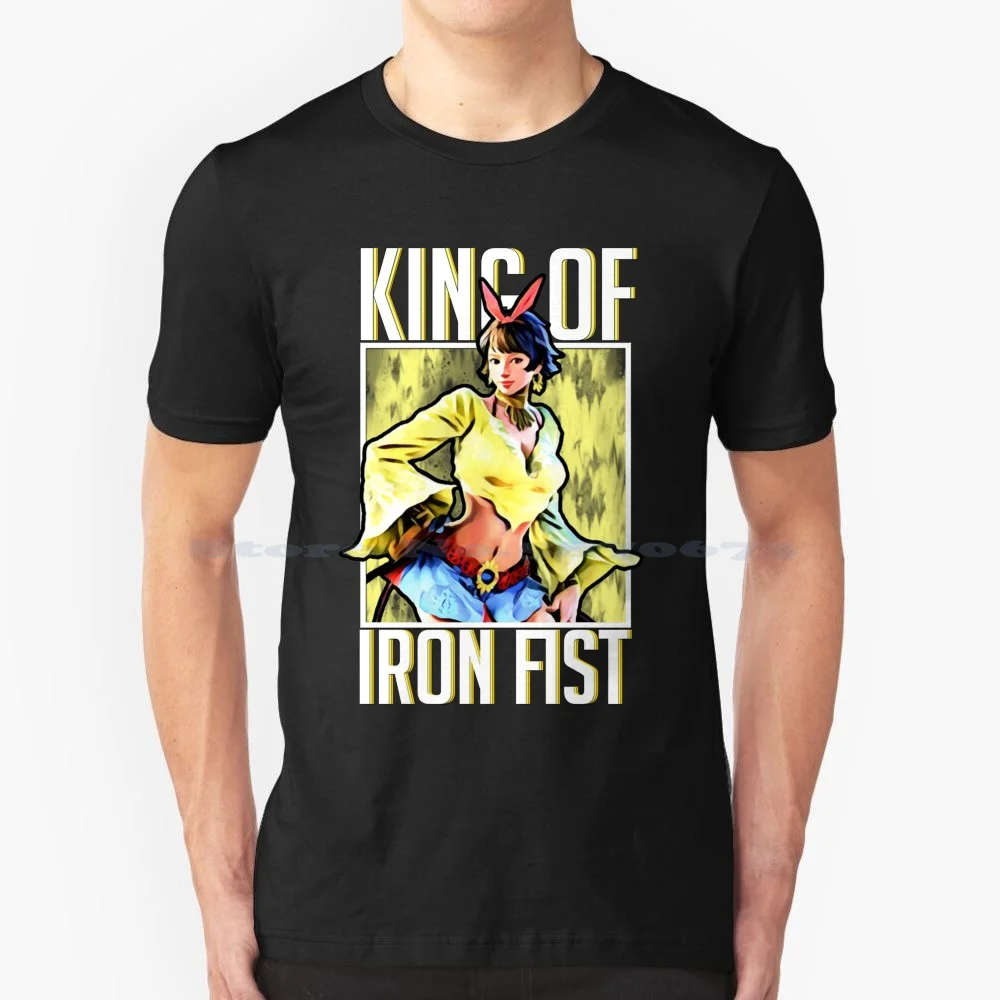 King Of Iron Fist-Josie Rizal T Shirt 100% Cotone Tee Tekken Fighting Game Comunità Fgc King Iron Fist Devil Tournament 7 Tag