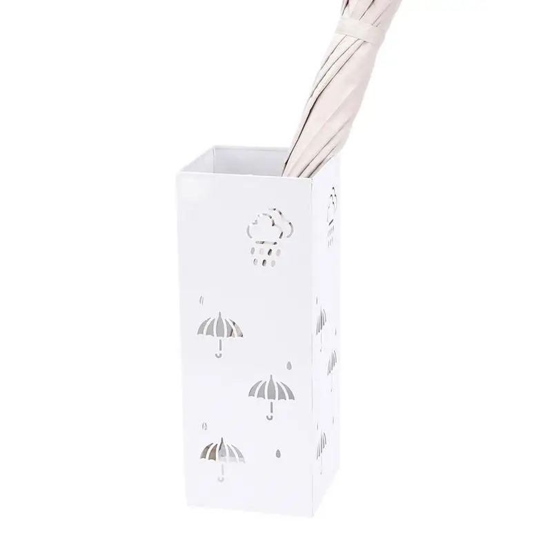 Metal Umbrella Stand Freestanding Square Umbrella Holder Home Storage Organization For Corridors Entrance Areas Living Rooms