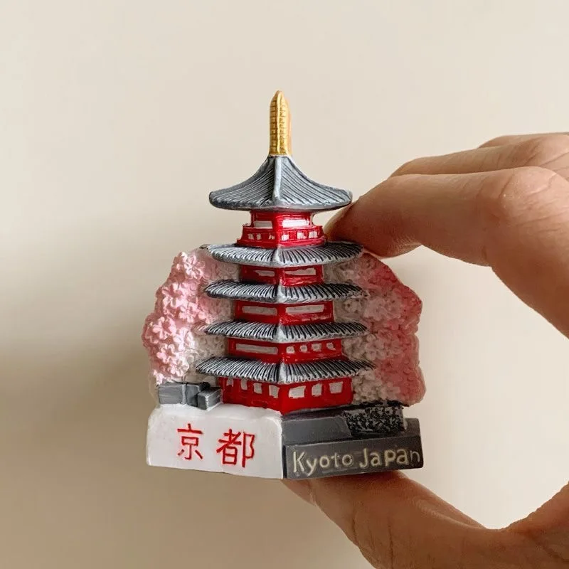 Tokyo Asakusa Temple 3D Resin Fridge Magnet - Cultural Souvenir Gift