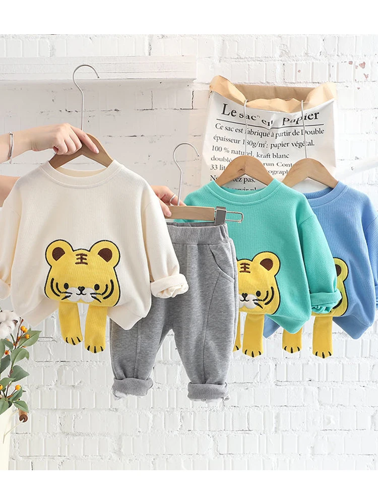 

Boys Suit, Baby Spring And Autumn Sweater, Two-piece Set Baby Girl Clothes Loungewear Clothing Groups Of Pant Baby Boy Clothes