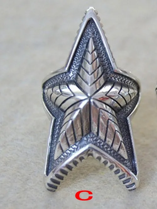 BOCAI New S925 Pure Silver Cody Sanderson Asian Star Retro