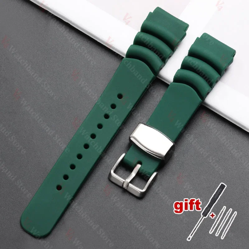 Universal Silicone Watchband for Men - Durable Sports Strap for Diving
