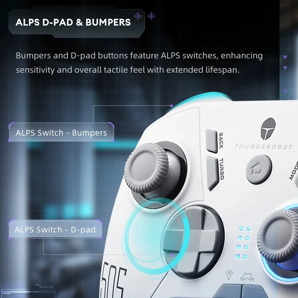 THUNDEROBOT G50S   Ʈѷ Ȧ ȿ ̽ƽ Ʈ е, 1000Hz , ġ PC, ȵ̵, IOS