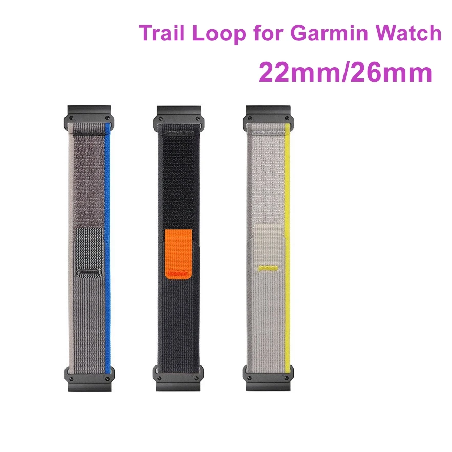 22 Mm26Mm Trail Loop Per Garmin Fenix 7X 7 Pro Band Sport Cinturini Bracciali Per Garmin Fenix 6X/6 Pro/5X/5 Plus/Sapphire/Fenix