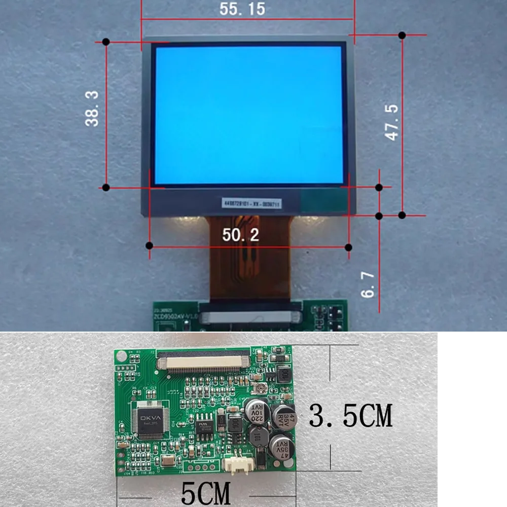 2.4 inch TFT-LCD module kit 480*234 AUO screen 12v 1way RCA For Monitoring/debugging/doorbell intercom/repair DIY model
