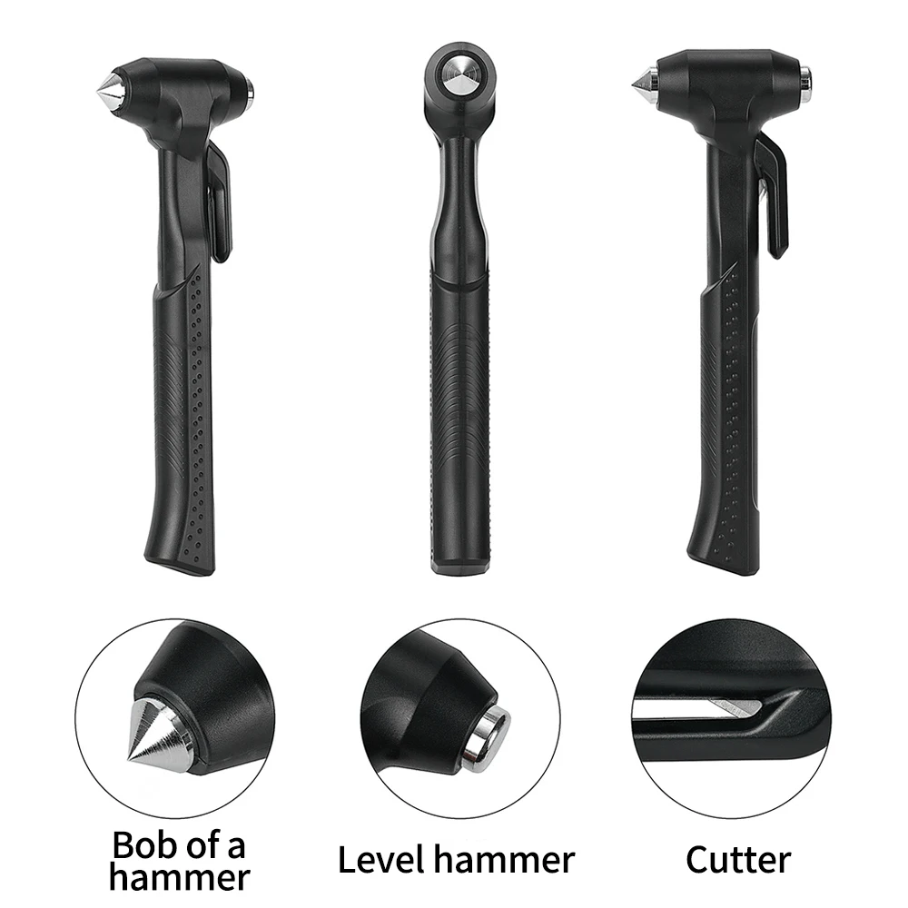 Car Safety Hammer Emergency Car Safety Hammer Glass Window Breaker Cutting Seat Belt Auto Self-help Escape Portable Survival Tools Accessories