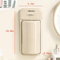 Wall Mounted Brush Holder Makeup Brush Organizer,360° Rotating Storage Holder for Cosmetics Makeup Organizer with Drawers 2