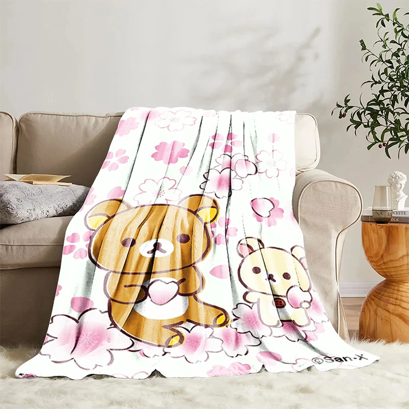 Rilakkuma Decorative Bed Blankets For Winter Custom Blanket Bedroom