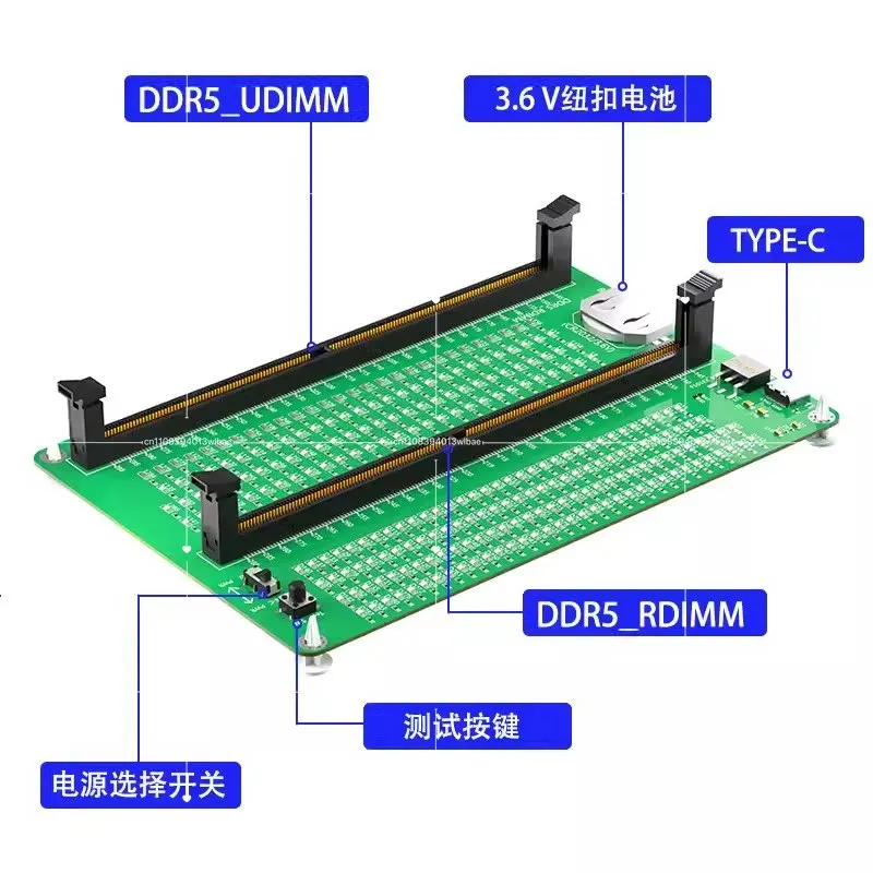 DDR3/DDR4/DDR5 메모리 스틱 수리 및 검사 도구 노트북용 라이트 테스터 메모리 스틱 진단 카드