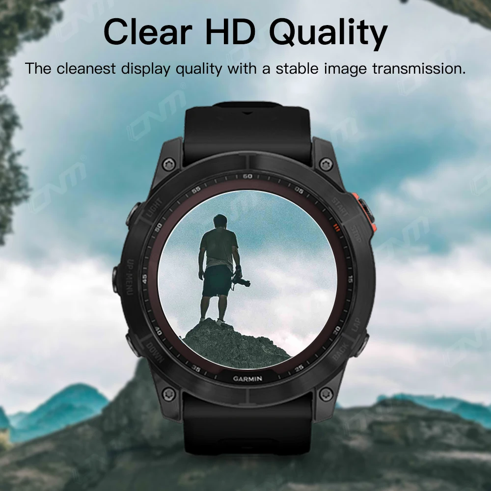 5 Pack 9H Premium Tempered Glass For Garmin Fenix 7S 6 6X 6S Pro 5 5S Screen Protector Protective Film for Garmin Solar / Epix