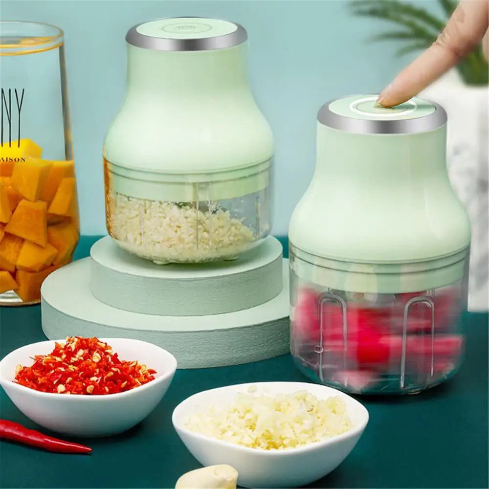 

Electric Crusher Durable Safe Chopper Masher Vegetable Grinder USB Charging For Grind Garlic Pepper Meat Garlic Crusher