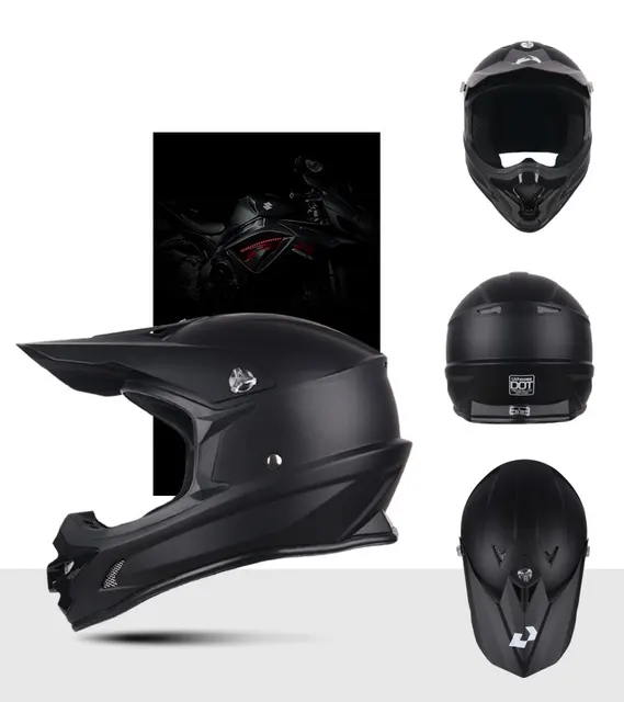 Motocicleta Moto Casco Tipo Cross Alessia DOT Adult Female Men