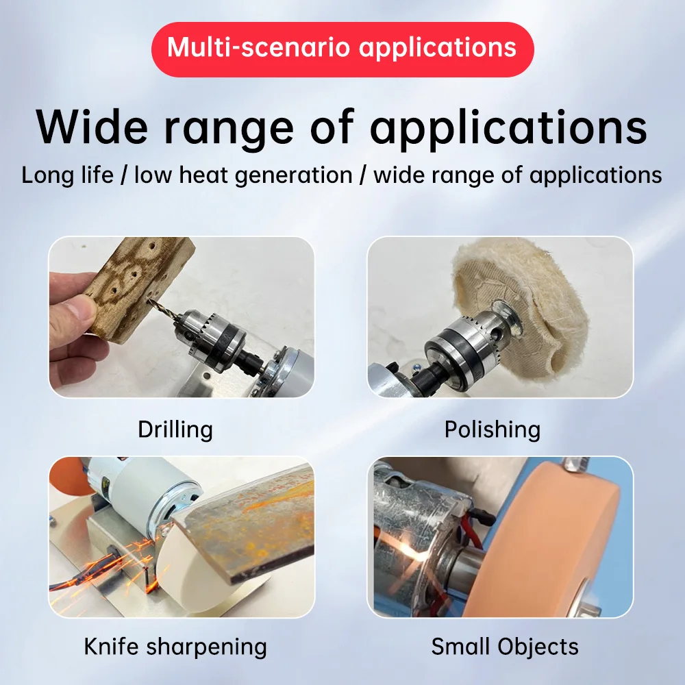 100W Double Grinder Machine Artifact Table Grinder Motor Micro Coarse and Fine Polishing Electric Grinding Wheel Grindig Stone grinding wheel electric polisher wood grinding wheel