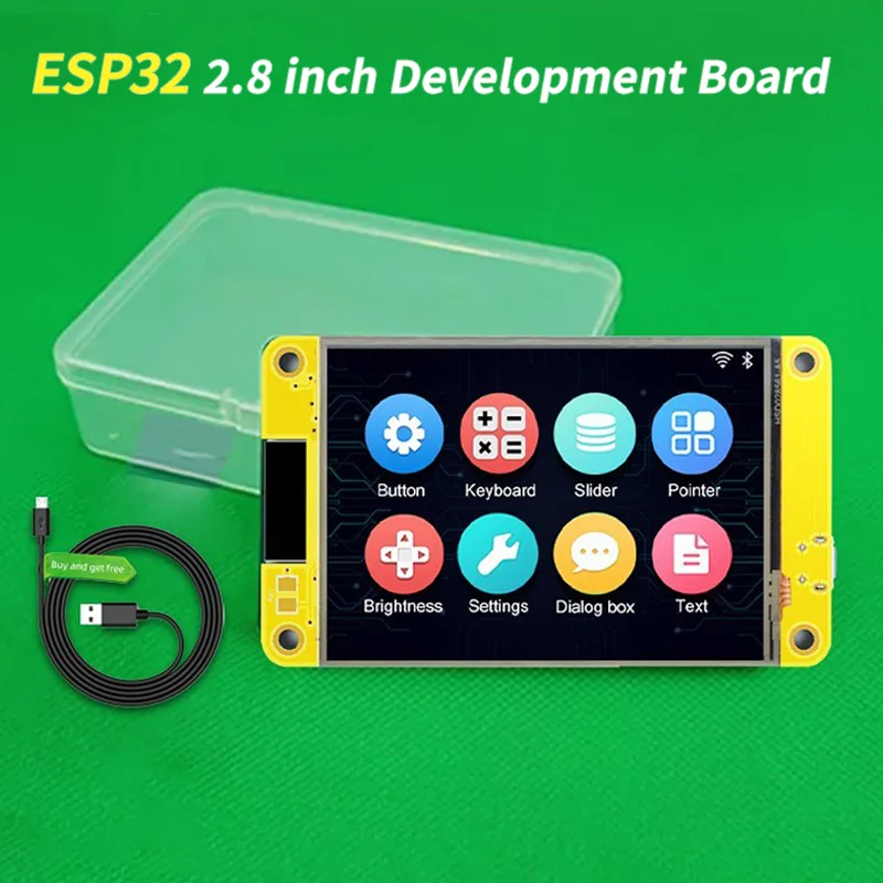 Polegada Esp32 Display para Arduino Lvgl Wifi & Placa de Desenvolvimento Bluetooth 240*320 Tela Lcd Tft Módulo com Toque Wroom 2.8