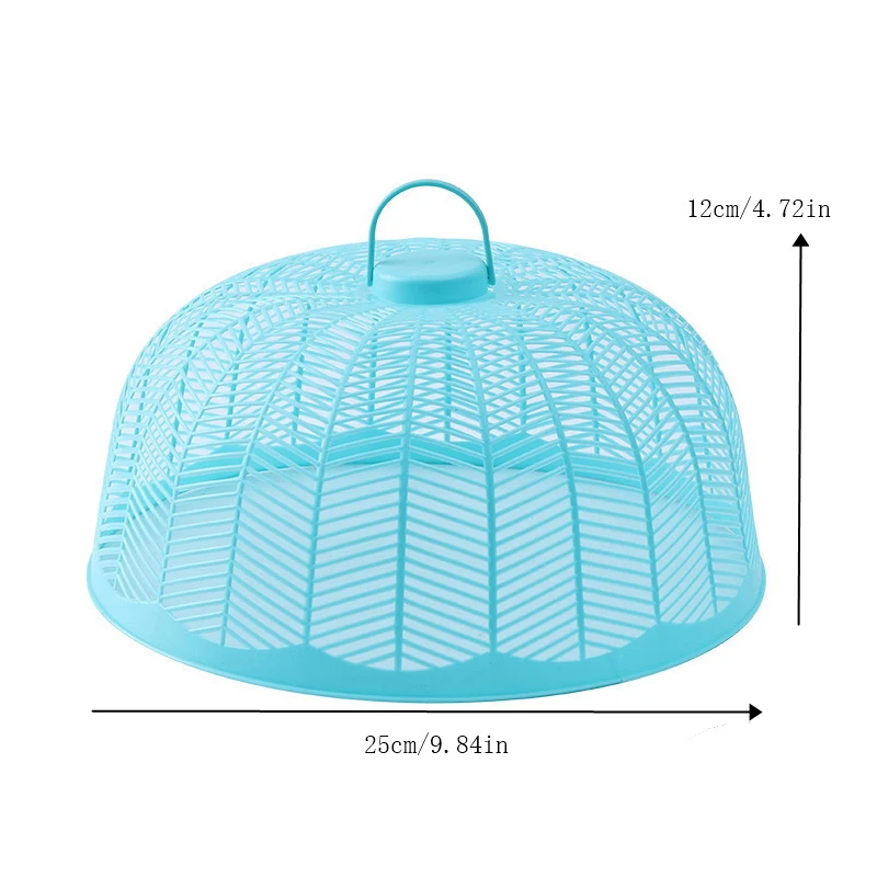 1pc Plastics Table Cover Circular Anti Fly Mosquito Kitchen Cooking Tools Mesh Food Dish Covers Picnic BBQ Party