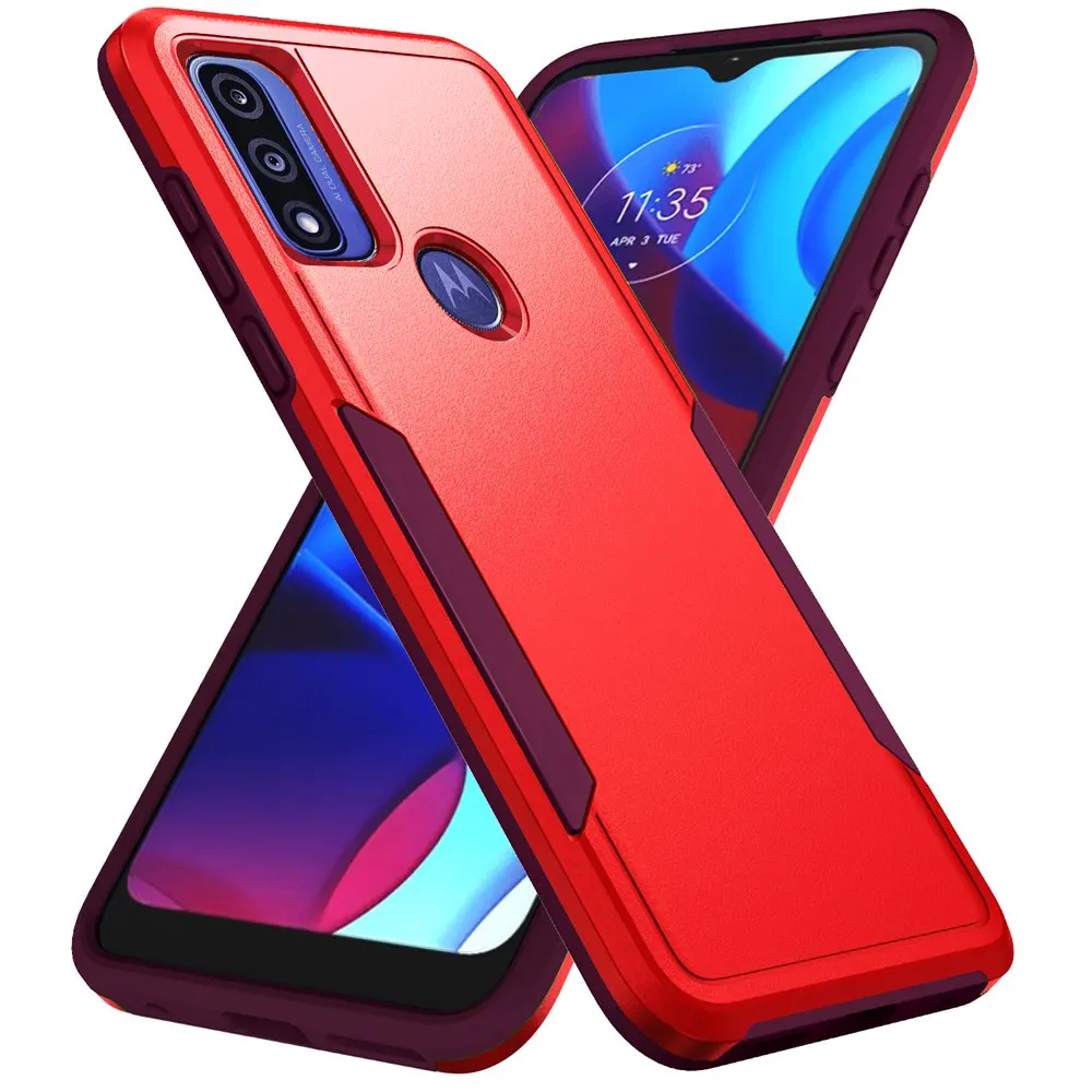 Shockproof Hybrid Dual Layer Hard Phone Case with Screen Protector
