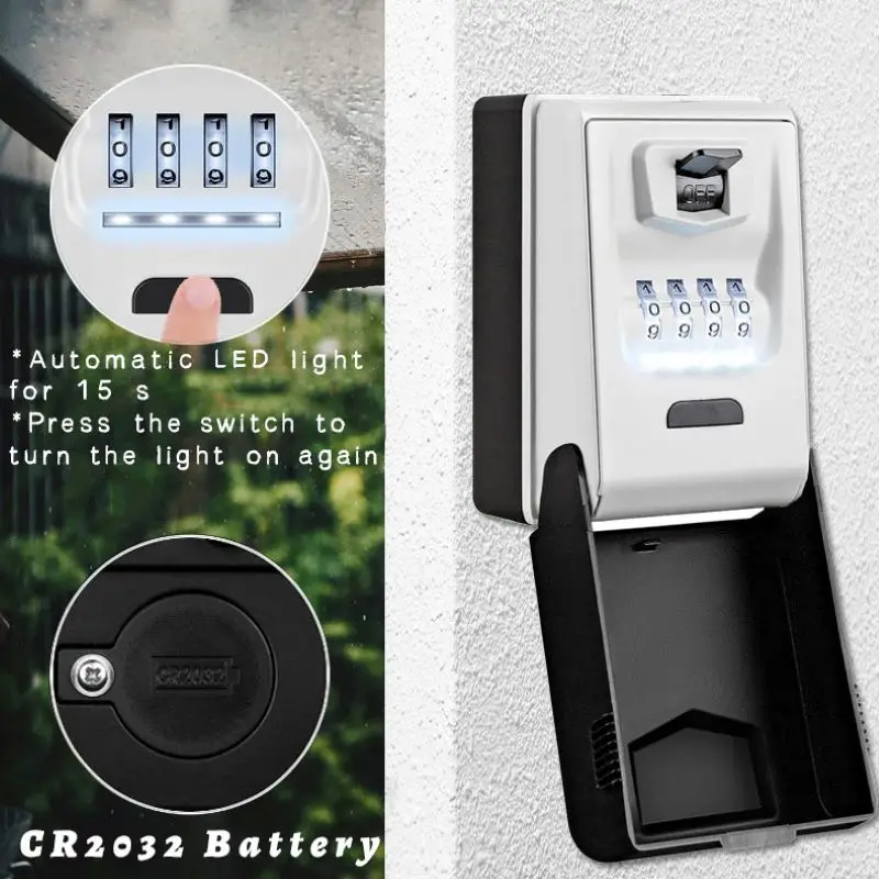 Smart Illumination Key Box LED With Light Night Vision Waterproof ...