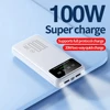 200000mAh 100W High Capacity Fast Charging Power Bank Portable Battery Pack Powerbank Digital Display For iPhone Huawei Samsung 5