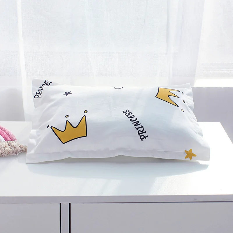 30x50cm Baby Envelope Pillowcase For Kids Cartoon Children Pillow Cases Cotton Soft Baby Pillow Cover Boys Girls 1pc PL001