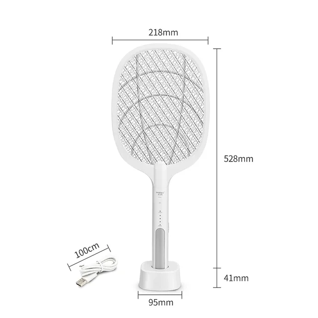 Hordozható Elektromos Ütés Uv Könnyű Szúnyogok Gyilkos Lámpa Usb Töltés Hibás Zapper Légycsapda Újratölthető Szúnyog Ütő Swatter - Image 6