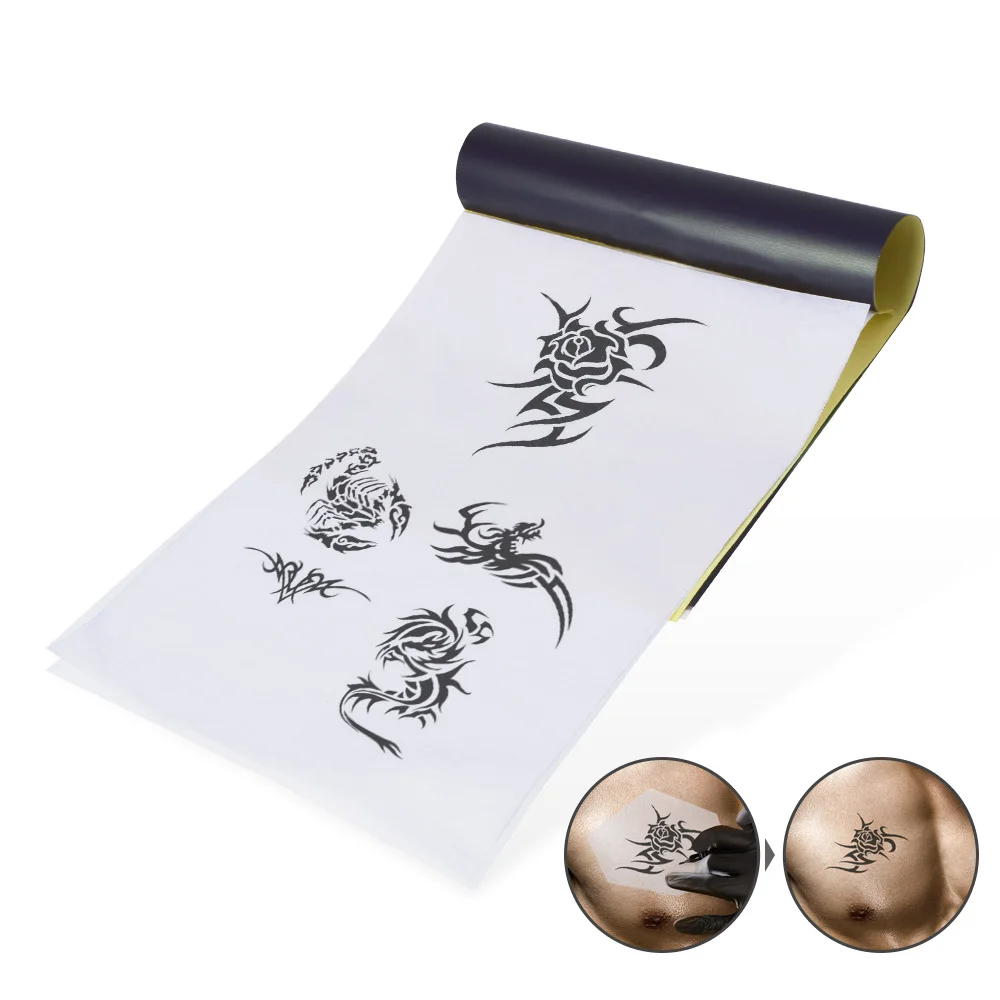 

10 sets 4 Layers Tattoo Transfer Paper Tattoo Supplies Copy Carbon Tracing Paper Thermal Transfer Papier Tattoo Stencil
