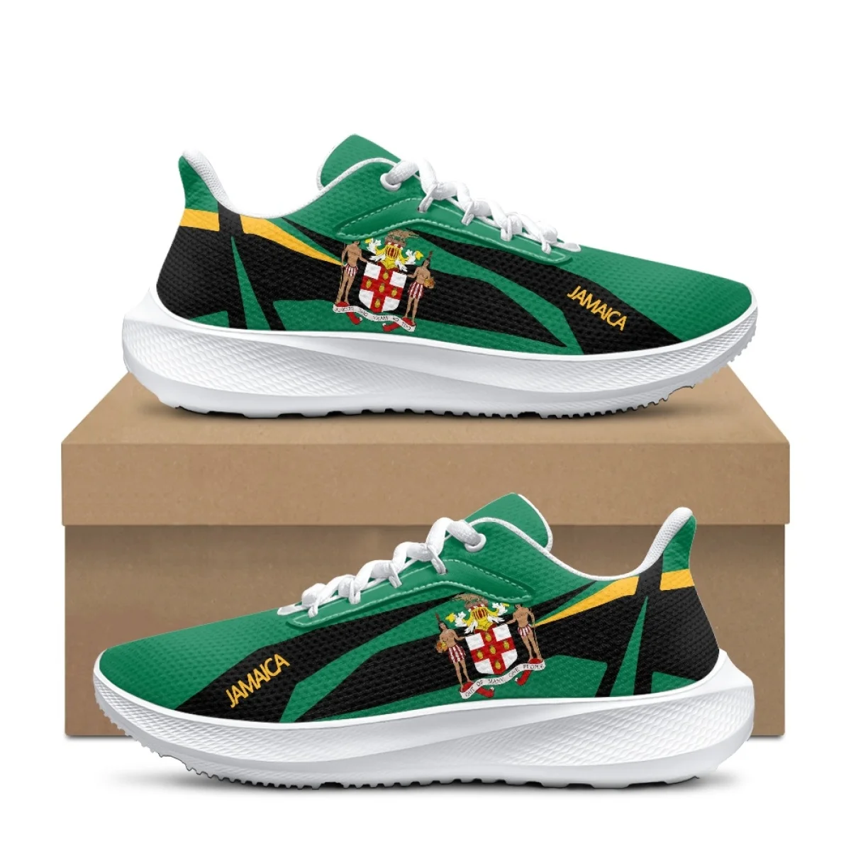 Jamaica Flag Designer Sneakers Spring Summer Trend Outdoor Comfortable Non-slip Walking Shoes Female Tennis Shoes Zapatos Mujer