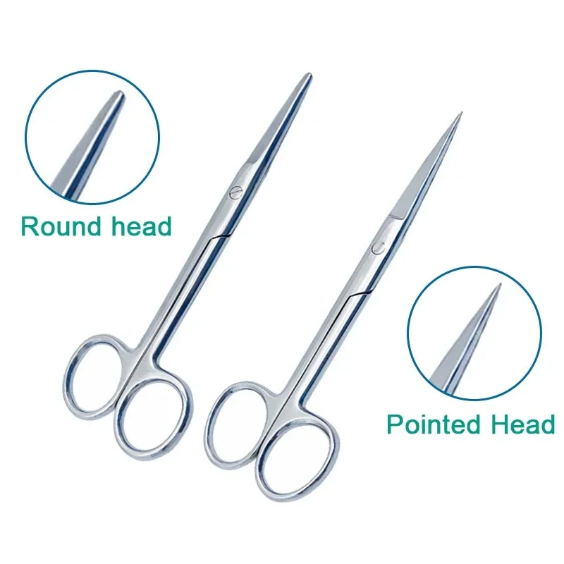 Orthopedic Surgical Scissors Straight Scissors Stainless Steel Orthopedic Veterinary Instrument Round/Point Head pet 1pcs veterinary surgical instruments orthopedic instruments orthopedic cerclage wire orthopedic retractor