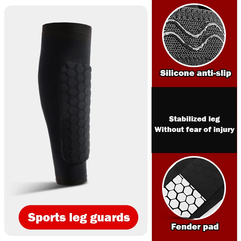 Shockproof Honeycomb Nylon Leg Sleeves & Shin Guards