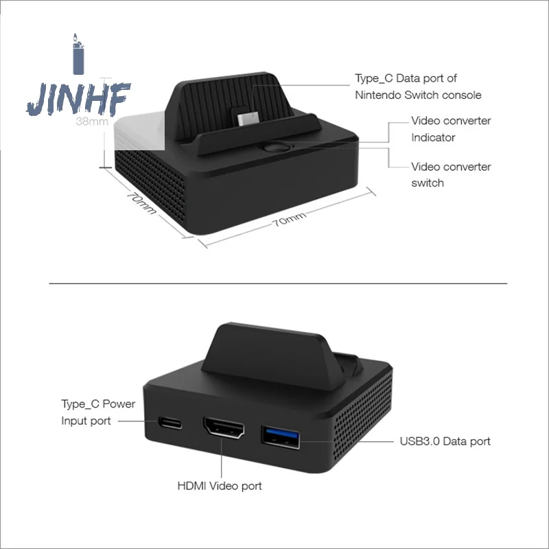 

TNS-1828 Медиа Видео ТВ конвертер Dock для NS Switch