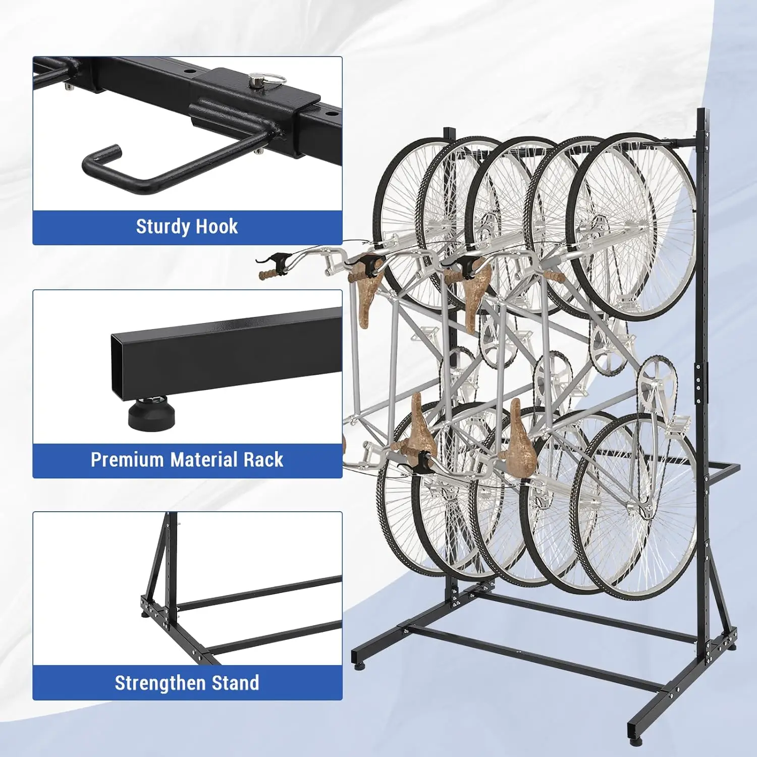 Freestanding Vertical Bike Storage Rack 3