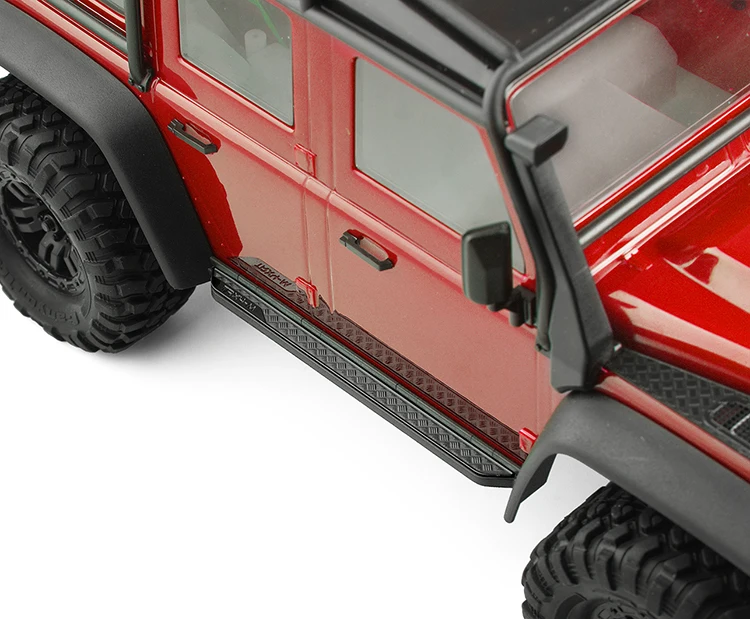 GRC TRX4M Edelstahl-Diamantbleche, karierte Platte, dekoratives Schutznetz für TRX4m Defender Upgrade-Optionsteile # G178 – Detail 2