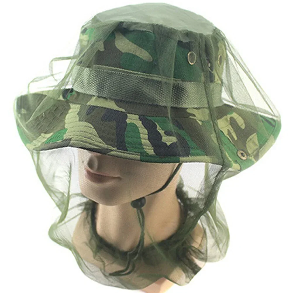 Beekeeping Supplies Anti Mosquito Insect Fishing Hat Outdoor Camping Bug Mesh Head Net Protective Gear  Garden Supplies