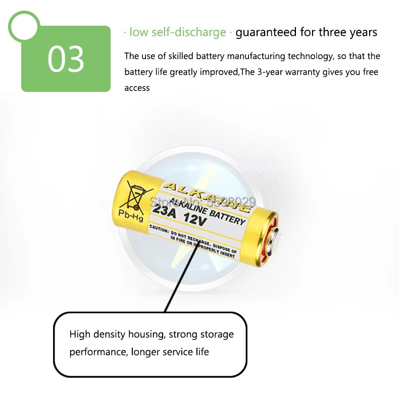 23A 12V alkaline battery disposable battery 20pcs/4pack