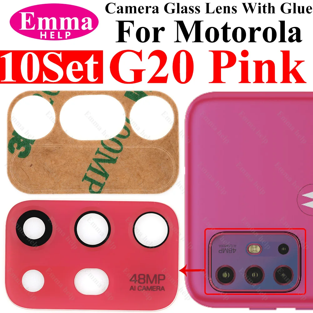 Vetro Posteriore Per Fotocamera Motorola Moto G Pro (XT2043-7, XT2043-4) - Ricambio Con Adesivo, Lente Posteriore E Principale